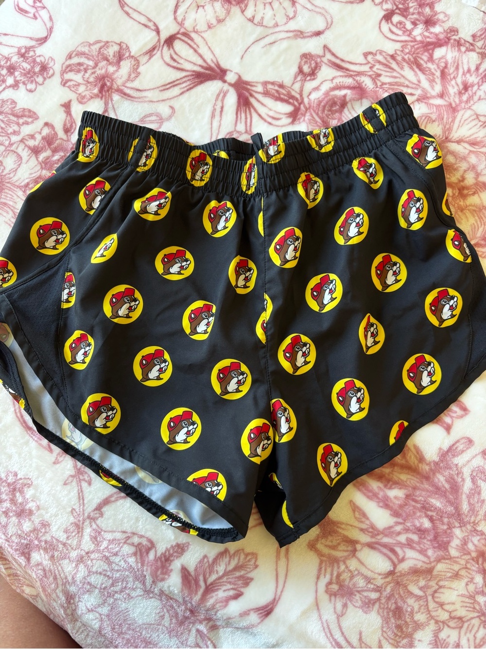 Buc-ee's Black Logo Track Shorts Small AND Logo Sticker - Picture 5 of 9